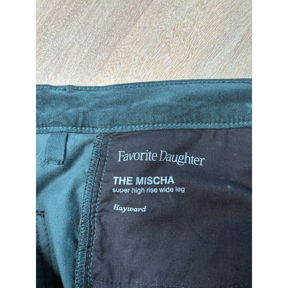Favorite Daughter The Mischa Wide Leg Velveteen Pants in Hayward Green Size 30 - Picture 6 of 14
